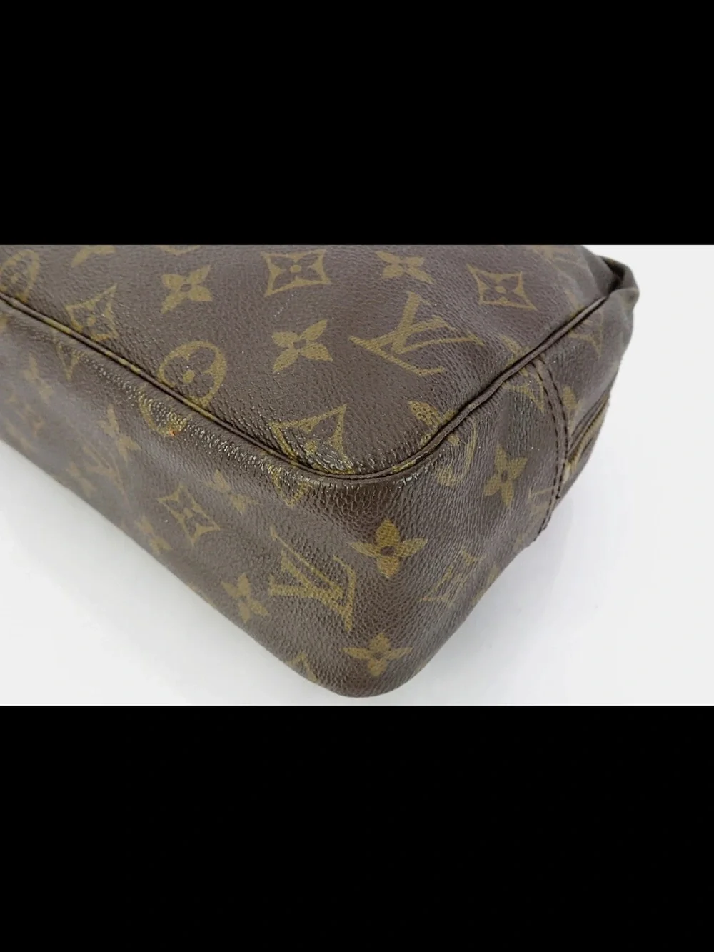 Louis Vuitton Monogram Canvas Brown & Gold Cosmetic Pouch